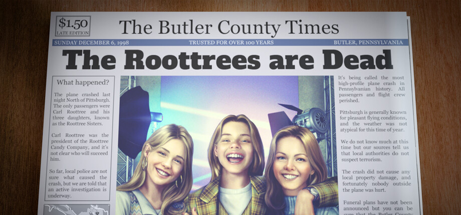 The Roottrees are Dead research interface
